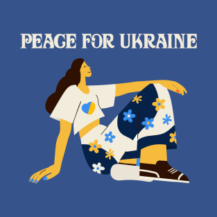 Peace for ukraine - woman T-Shirt