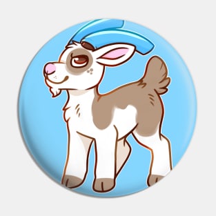 Goat with Pool Noodles Pin