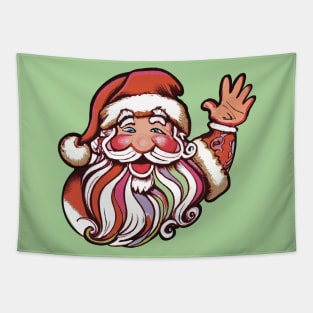 Santa waving Tapestry