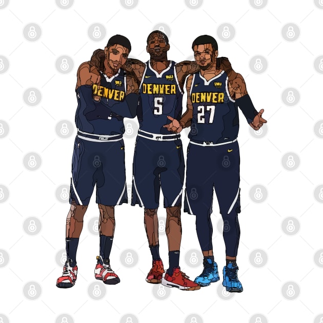 Denver Nuggets Trio by Playful Creatives