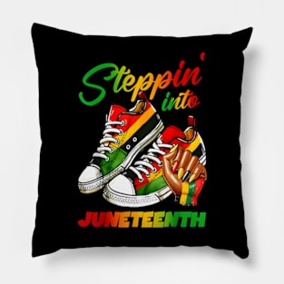 stepping into juneteenth Afro Woman Black Girls men Pillow