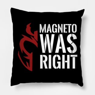 Magneto was right Pillow