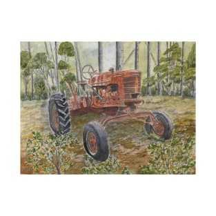 old farm tractor antique T-Shirt