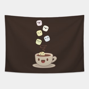 Hot Chocolate and Marshmallows Tapestry