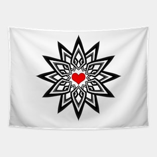 Heart star Tapestry