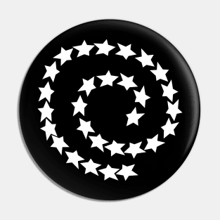 White Star Spiral Pin