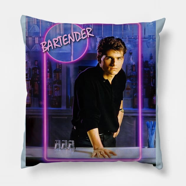 Tom Cruise Bartender Pillow by DDT Shirts