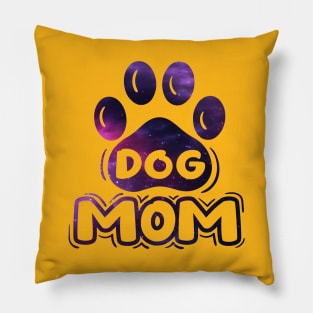 Dog Mom Typography Pillow