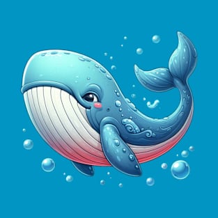 Cute Whale illustration T-Shirt