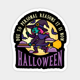 Cute Halloween Witch Magnet