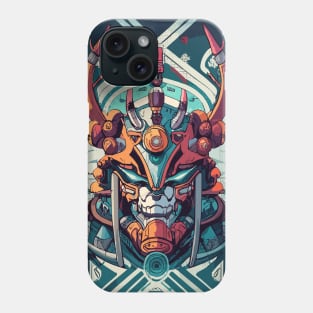 Mecha Oni Samurai Mask Phone Case