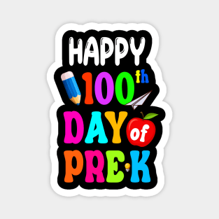 Happy 100th Day Of Pre-k Magnet