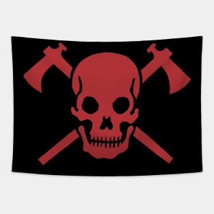 Skull Tomahawk Tapestry