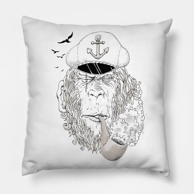 Sailor Ape Pillow by primate