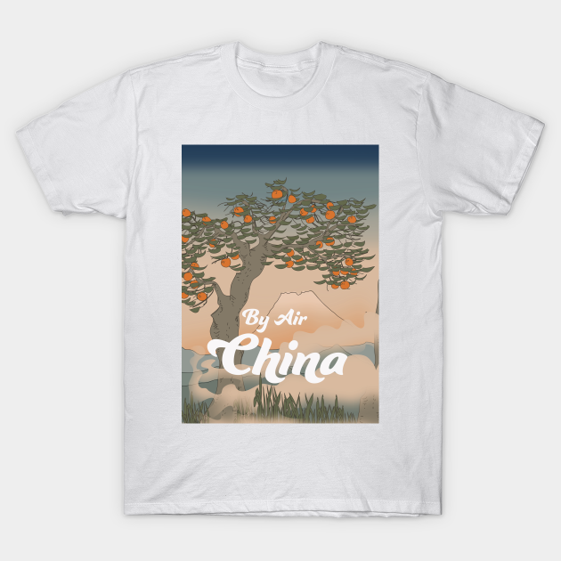 Discover China By Air - China By Air Vintage Travel - T-Shirt