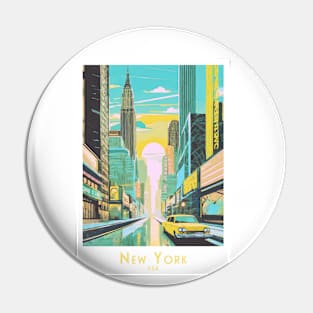 Sunset Drive in New York Pin