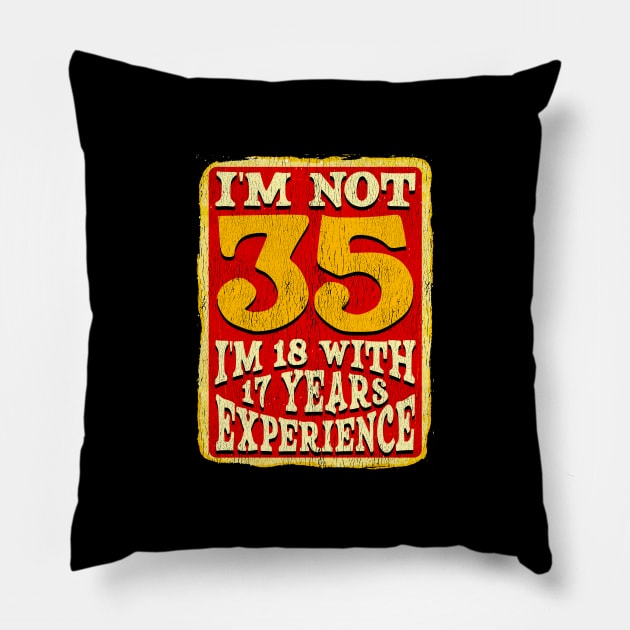 35th Birthday Pillow by lateefo