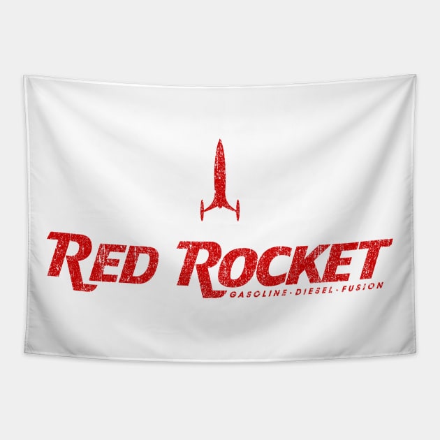 Red Rocket Gas Tapestry by huckblade