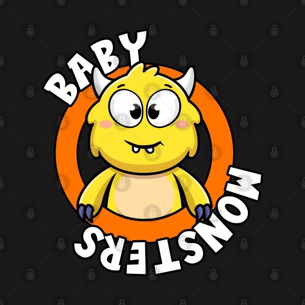 Yellow Baby Monster with Bunny Teeth by Baby Monster CO