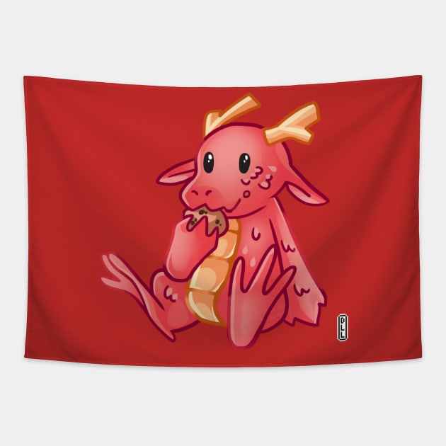 Munching dragon Tapestry by darklightlantern@gmail.com