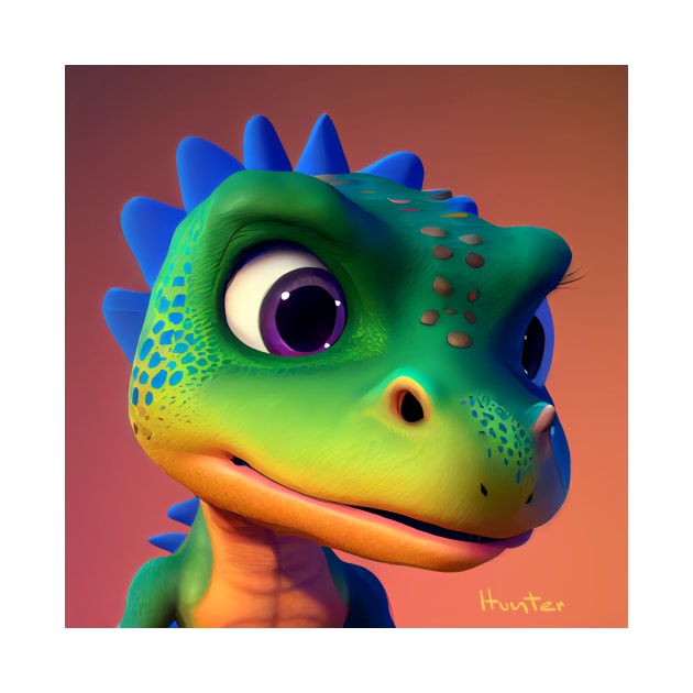 Baby Dinosaur Dino Bambino - Hunter by KOTOdesign