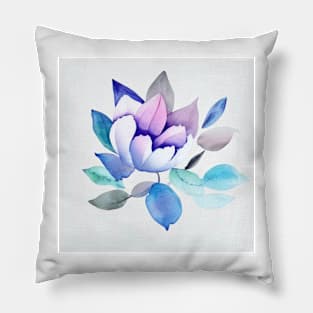 Watercolor Flower Pillow