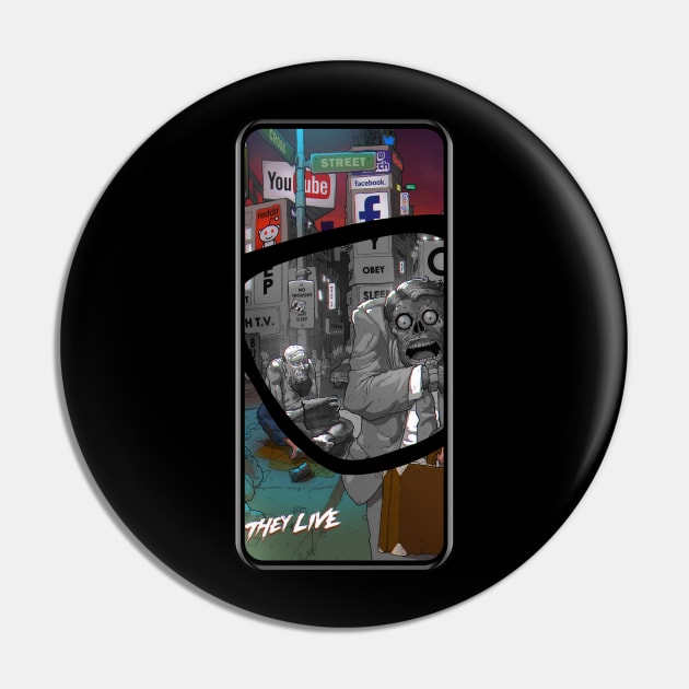 They Live android Pin by Millionaire Merch