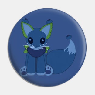 Blueberry Fox Pin