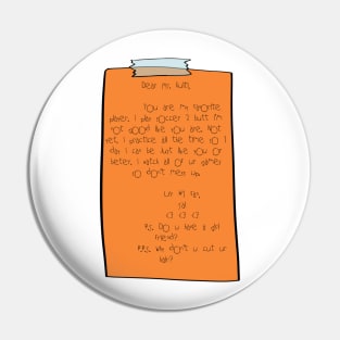 Kulti fan letter Pin