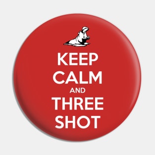 Keep Calm and Three Shot Pin