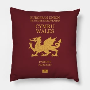 Wales passport Pillow