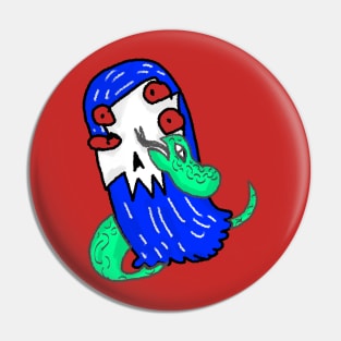 Snakes In My head - Skully Inc Pin