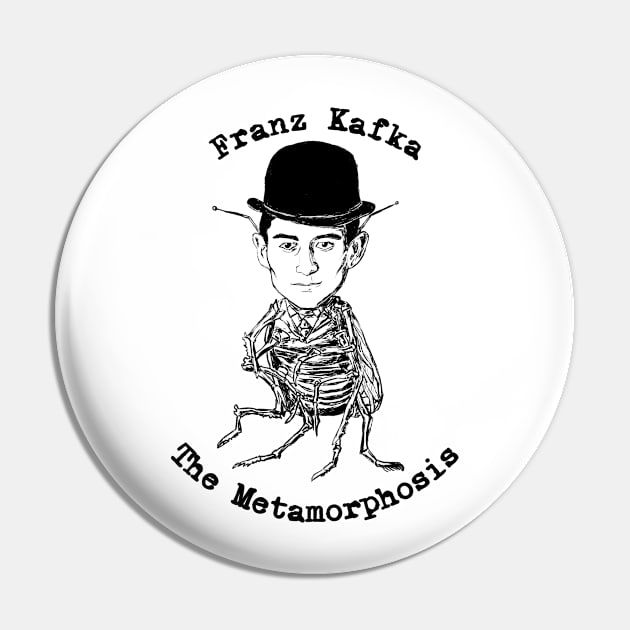 The Metamorphosis of Franz Kafka Pin by FZ ILLUSTRATIONS