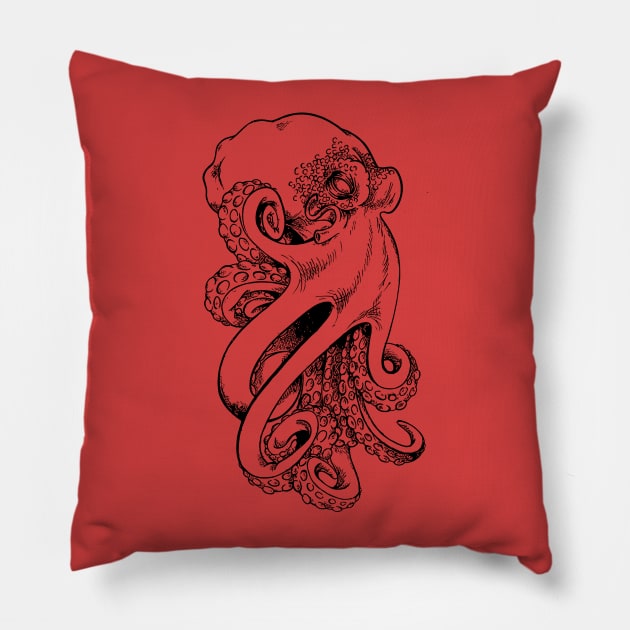 Octopussy Pillow by Lempikwelch