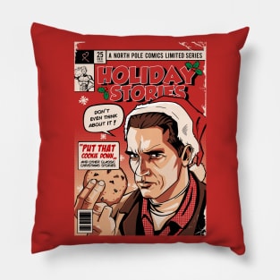 Holiday Stories (red) Pillow