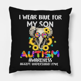 I Wear Blue For My Son Pillow