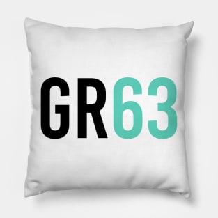 George Russell 63 - Driver Initials and Number Pillow