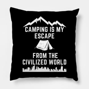 Copia de Funny Outdoorsmen civilization white Pillow