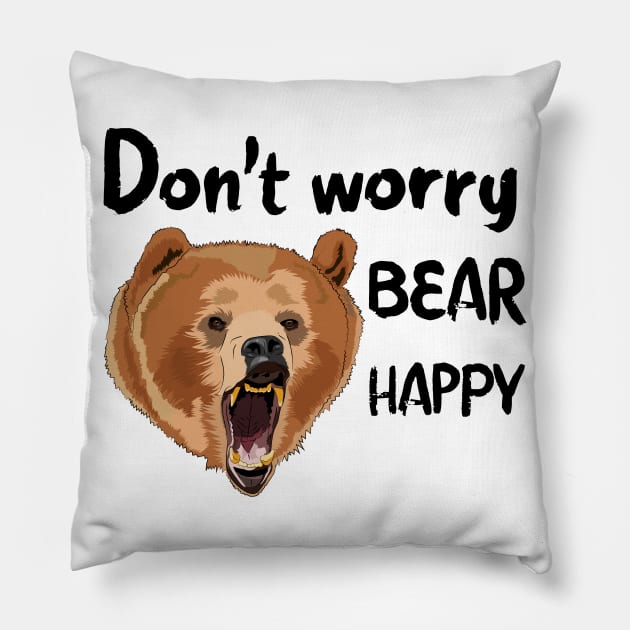 Grizzly Bear Pillow by STARSsoft