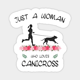 Just a Woman who Loves Canicross Magnet