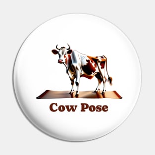 Cow in yoga pose Pin