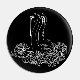 Bleeding Peonies Pin