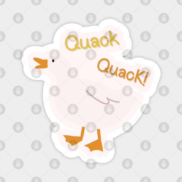 Duck quacking Magnet by Elafia-Reality