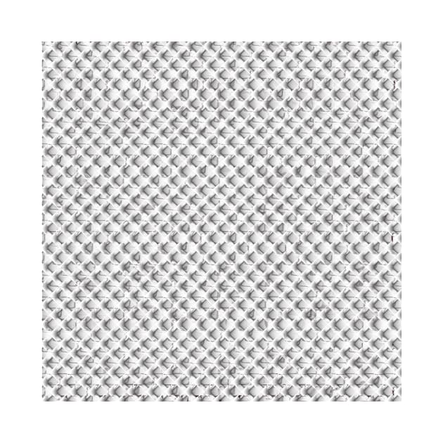gray and white cube, pattern by Hujer