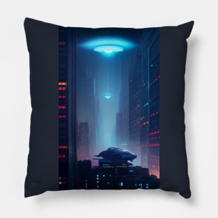 Visitors from outer space Pillow