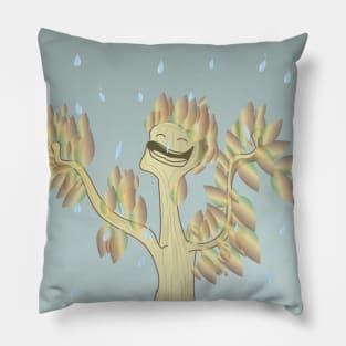 Happy rainy day Pillow