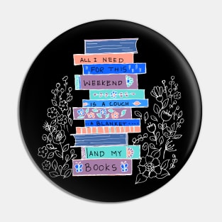 PLAN THE WEEKEND WITH BOOKS Pin