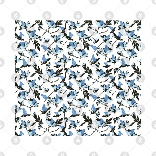 Abstract Easter Rabbit Floral Pattern II by FlinArt