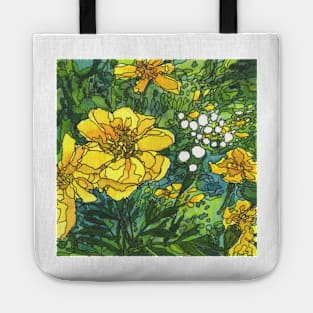 Yellow Marigolds Tote