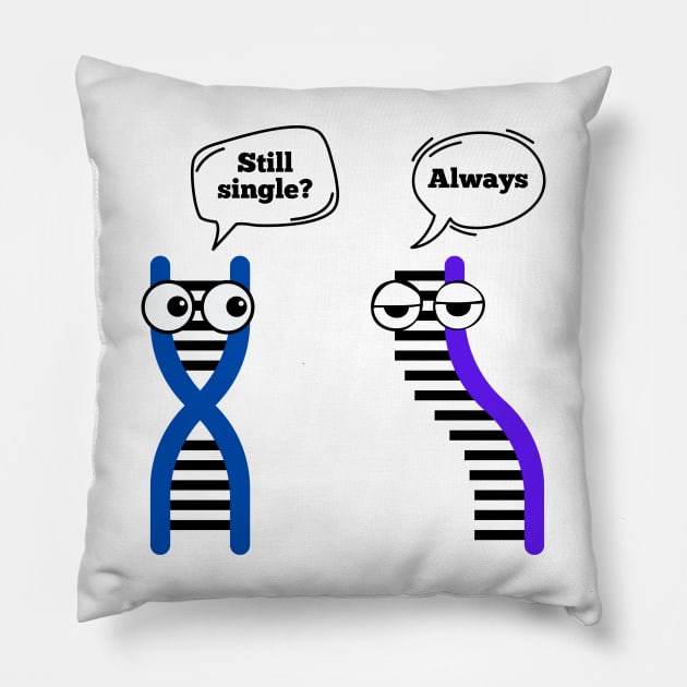 DNA RNA funny conversation gift Pillow by Thepatternedco